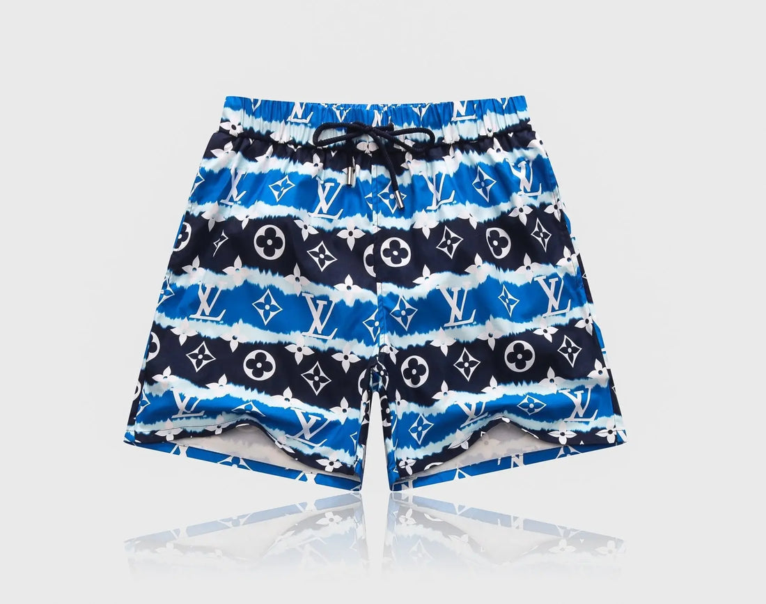 Louis Vuitton Men's Designer Short Blue Black White - Luxury Wear Metroutfits