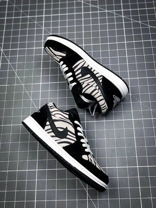 Jordan AJ1 Low Zebra Retro Sneakers New with Tag & Box Metroutfits