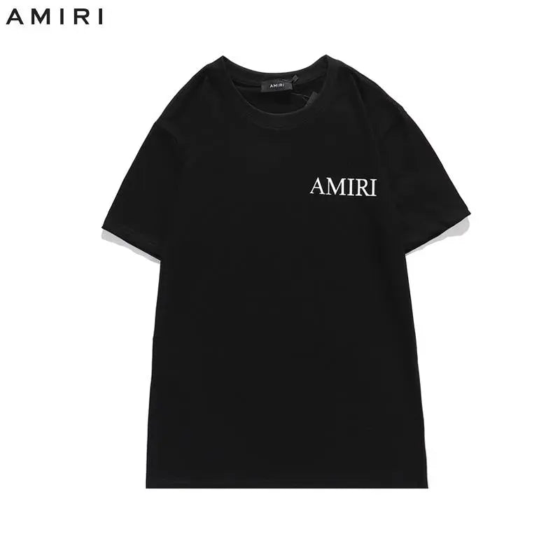 Amiri - Men's T-Shirt Black, White & Blue - Designer Casual Wear Metroutfits
