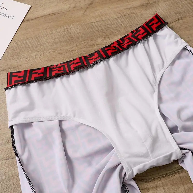 FENDI - Men's Short Red Metroutfits