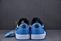 Air Jordan 1 Low Black Dark Powder Blue Sneakers Men Women Metroutfits