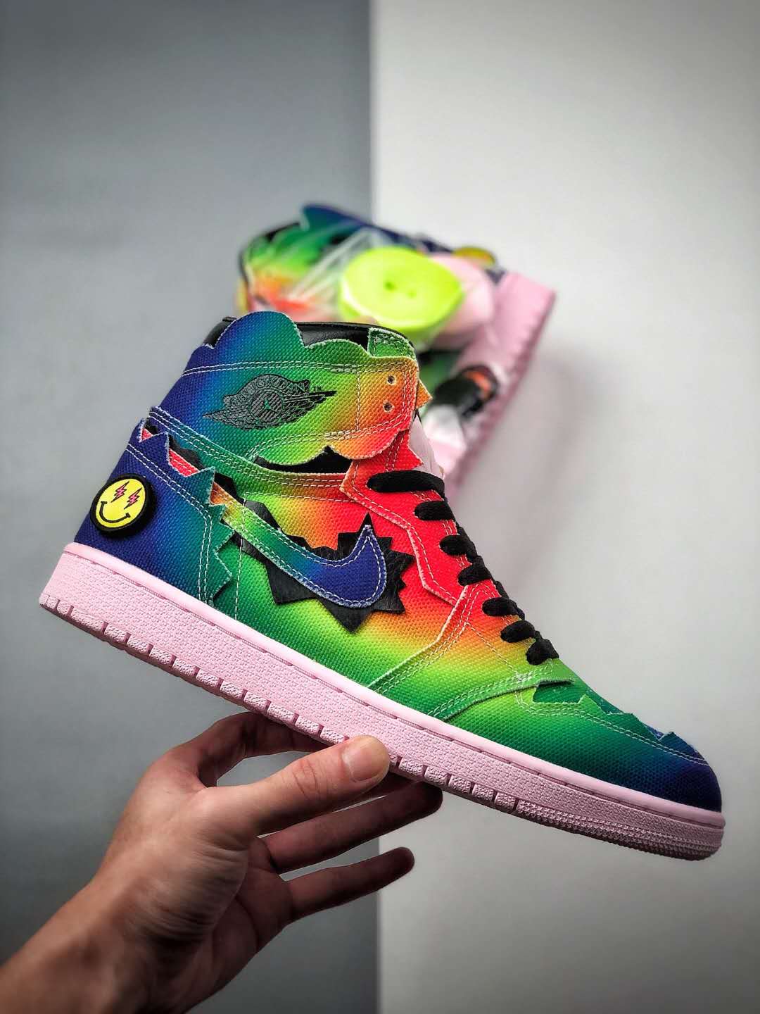 Nike Air Jordan 1 "JBalvin" Retro Sneakers New With Box Metroutfits