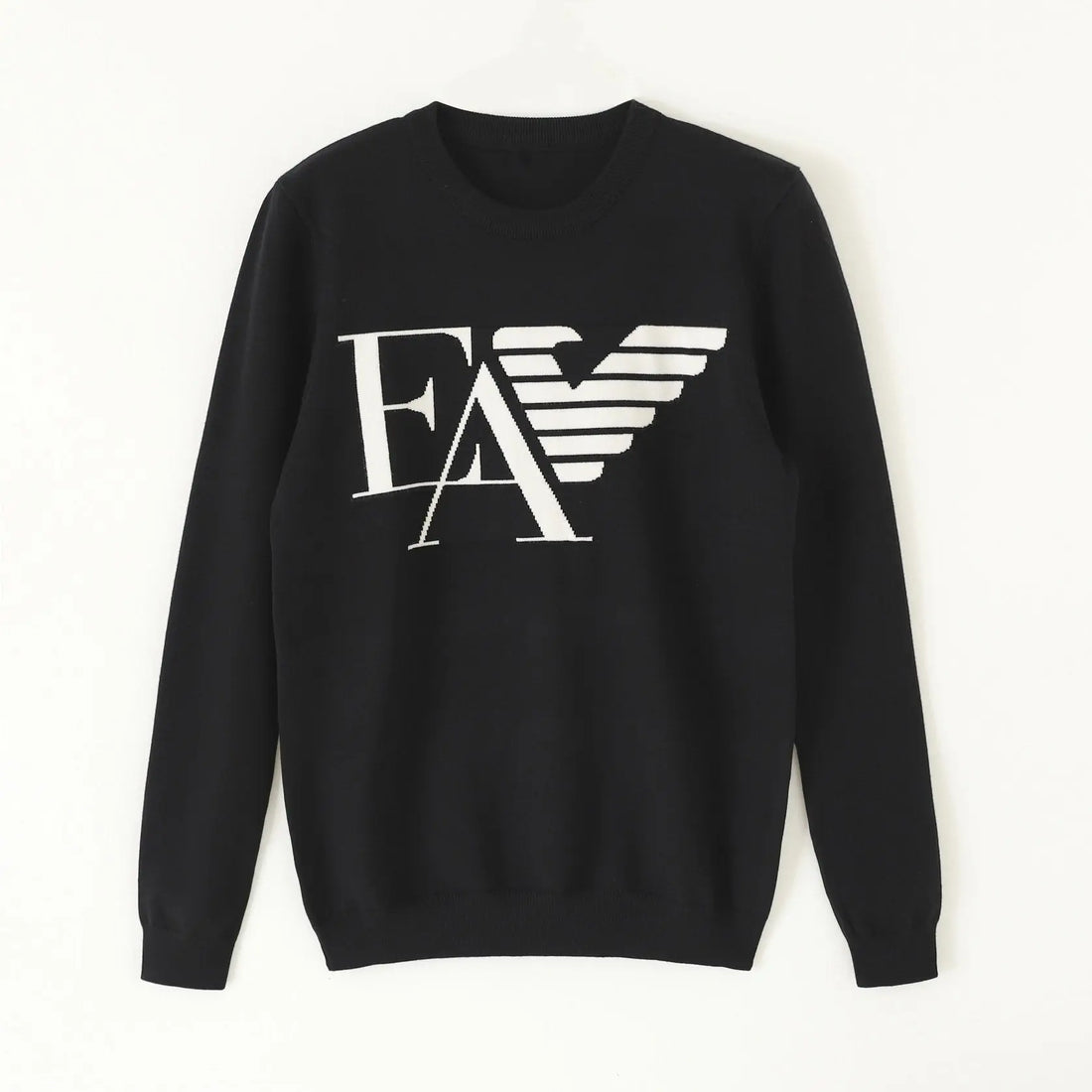 Armani Men's Black Designer Sweatshirt Metroutfits