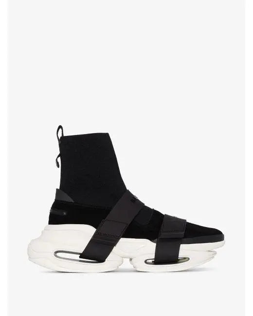 Balmain High Top Leather Men & Women Sneakers Metroutfits