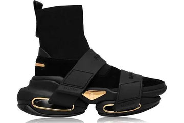Balmain High Top Leather Unisex Sneakers New with Tag and Box Metroutfits