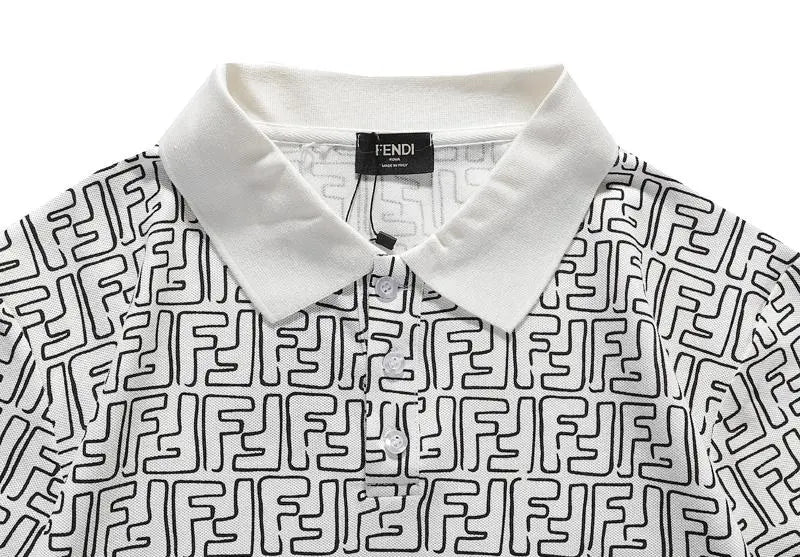 Fendi Men's T-Shirt Black White Metroutfits