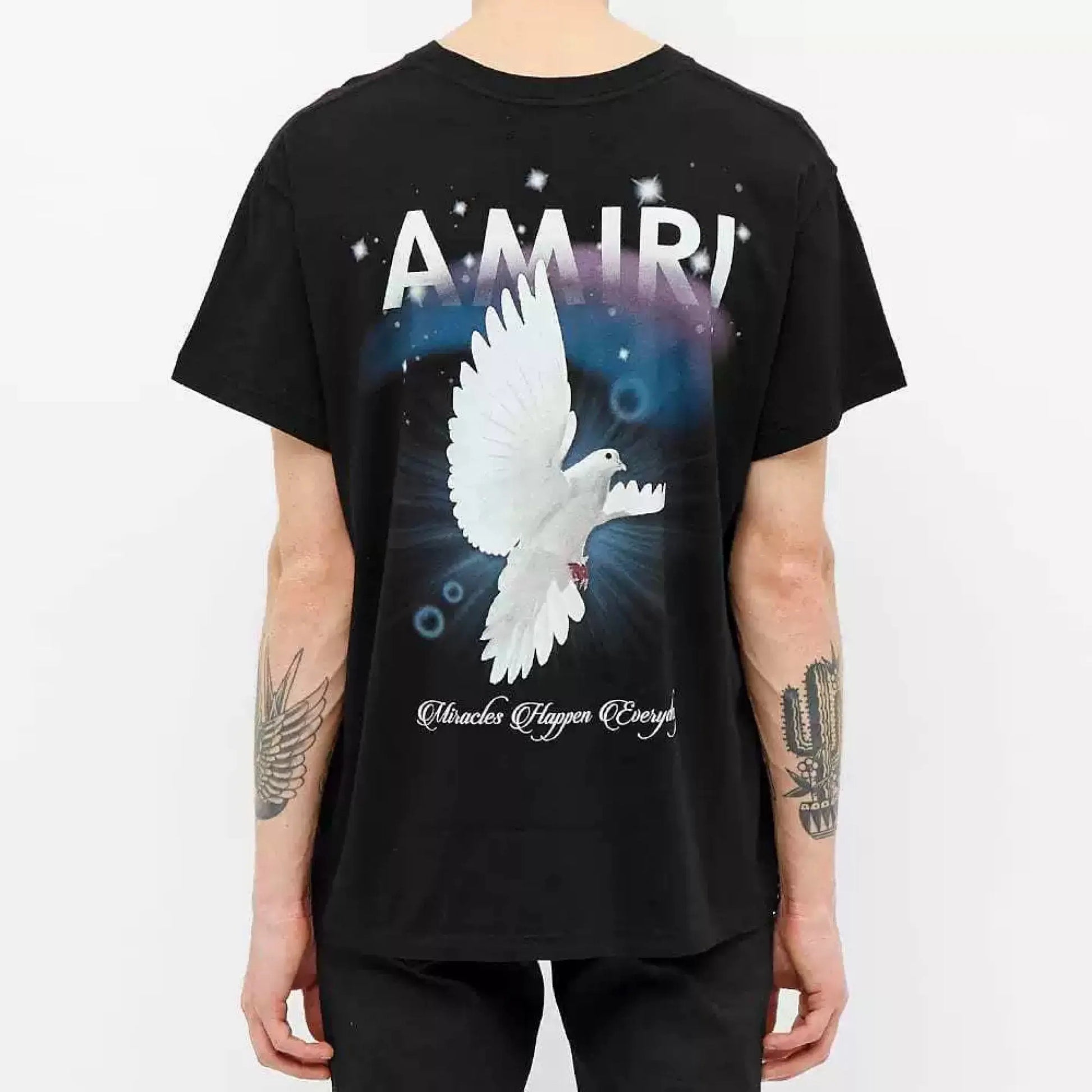 Amiri - Men's Premium T-Shirt Black & White - Luxury Casual Wear Metroutfits