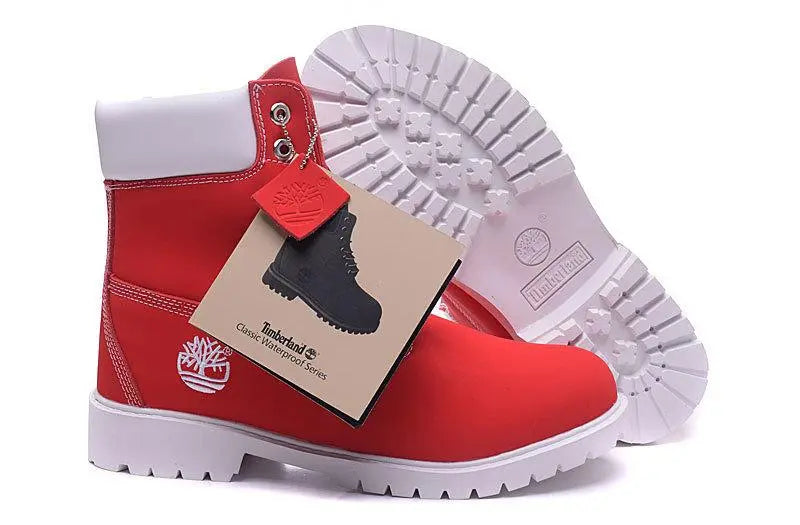 Timberland Men’s Boots Red White Metroutfits