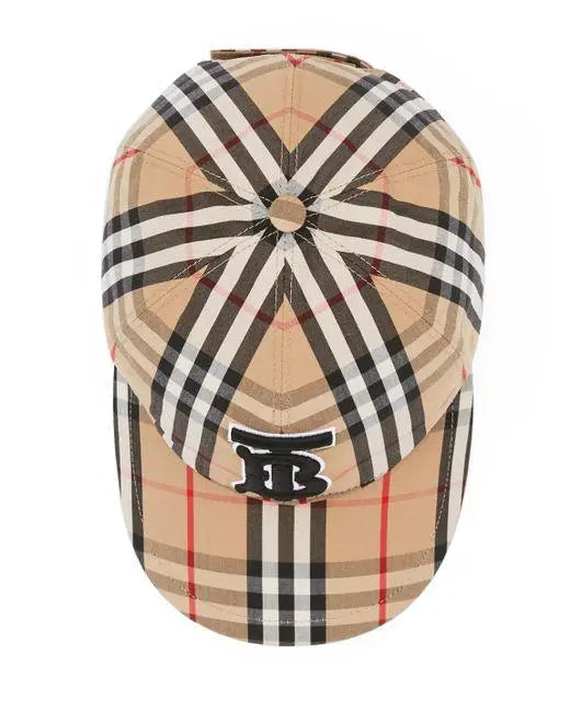 Burberry Check Baseball Cap – Luxury Cotton Unisex Hat Metroutfits