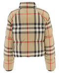 Burberry Check Cropped Puffer Jacket for Women Metroutfitstore