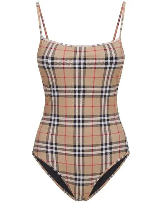 Burberry Women's Tartan One-Piece Swimsuit Metroutfitstore