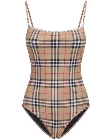 Burberry Women's Tartan One-Piece Swimsuit Metroutfitstore