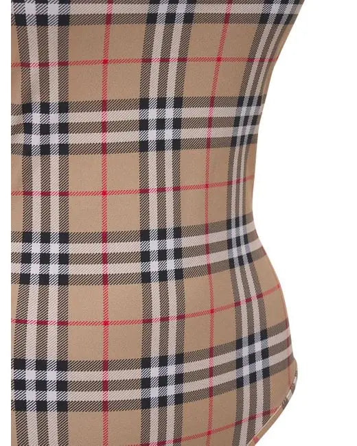 Burberry Women's Tartan One-Piece Swimsuit Metroutfitstore