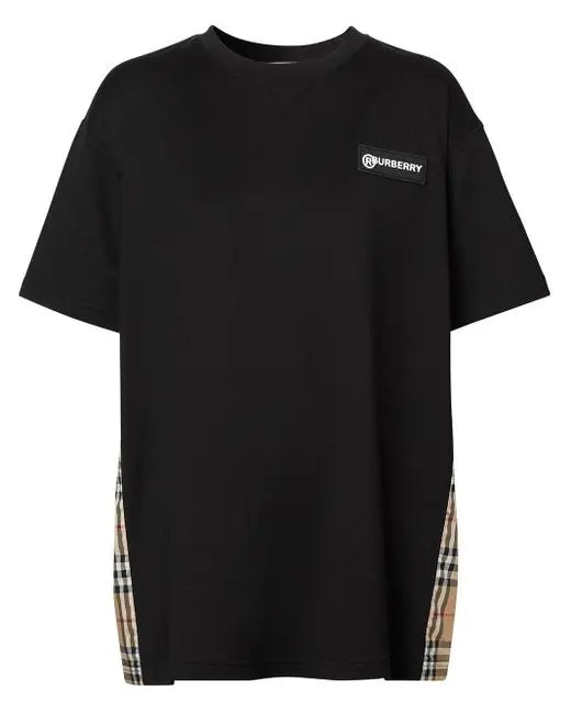 Burberry Women’s Black Oversized Denim T-Shirt Metroutfitstore