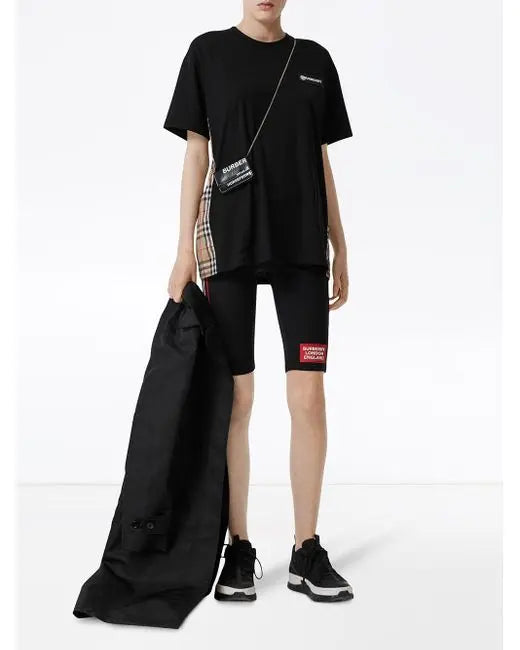 Burberry Women’s Black Oversized Denim T-Shirt Metroutfitstore