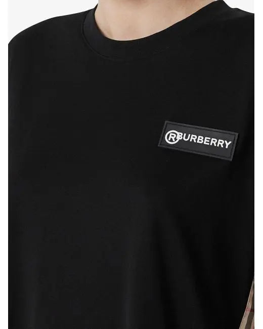 Burberry Women’s Black Oversized Denim T-Shirt Metroutfitstore