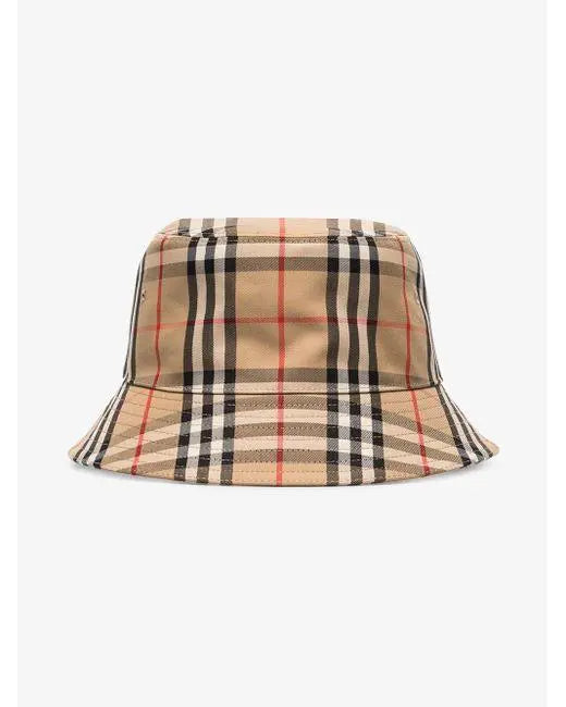 Burberry Check Cotton Bucket Hat – Unisex Designer Accessory Metroutfits