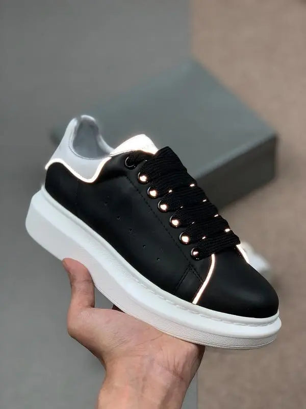 Alexander McQueen Oversize Iconic Men's Sneaker Black White Metroutfits