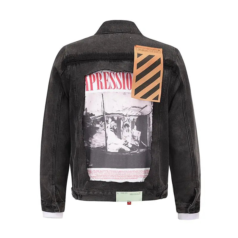 Off-White Black Varsity-Patch Bomber Jacket – New with Tags & Box Metroutfits