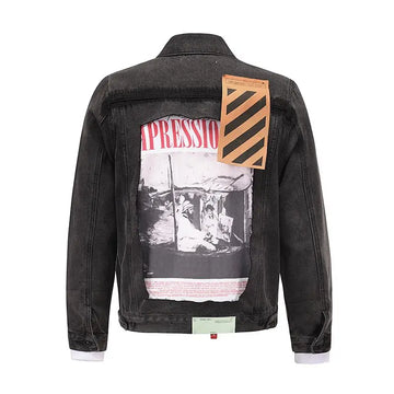 Off-White Black Varsity-Patch Bomber Jacket – New with Tags & Box Metroutfits