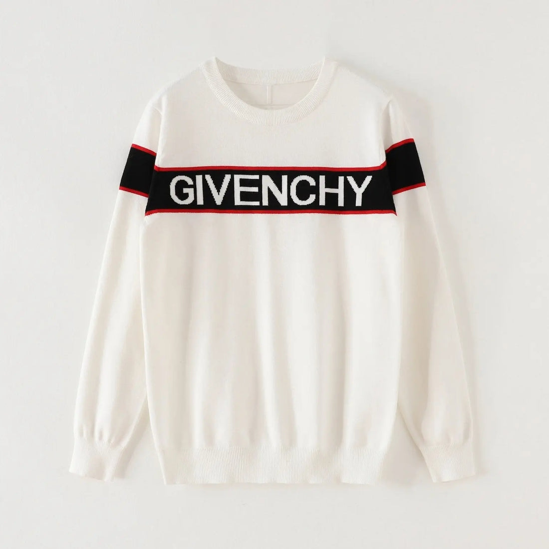 Givenchy Men's Off-White & Black Designer Sweatshirt Metroutfits