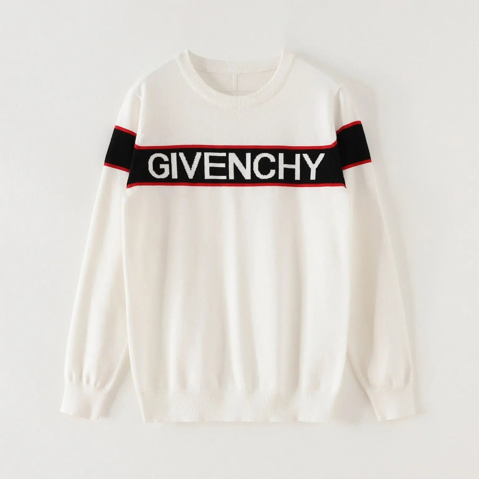 Givenchy Men's Off-White & Black Designer Sweatshirt Metroutfits