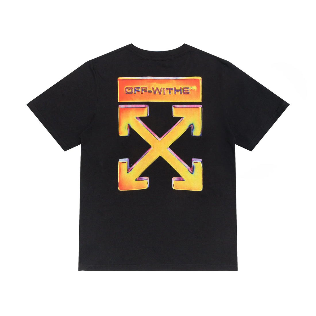 Off White - Men's Signature T-Shirt Black & White - Urban Designer Wear Metroutfits
