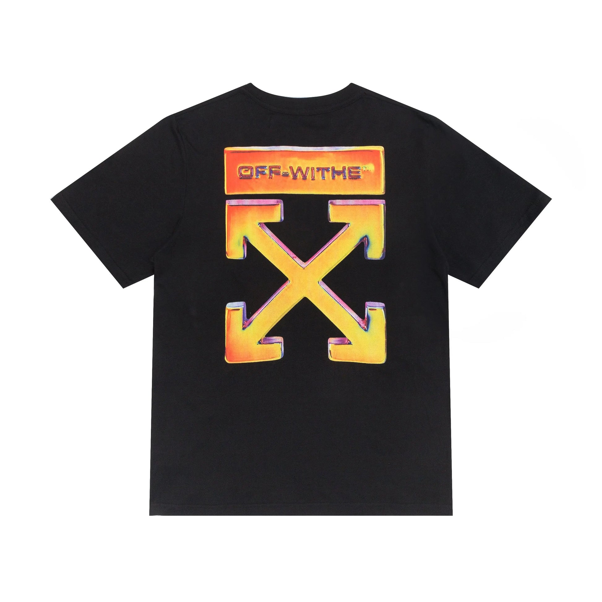 Off White - Men's Signature T-Shirt Black & White - Urban Designer Wear Metroutfits