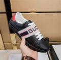 Gucci Ace W/Stripe Black Sneakers Metroutfits