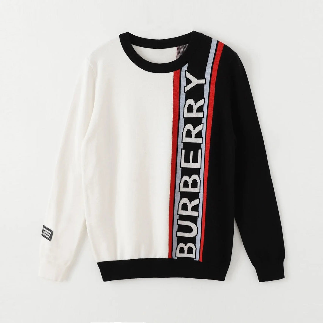 Burberry Men's Black & White Sweatshirt Metroutfits