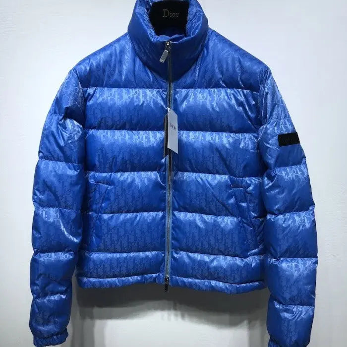 Dior Puffer Jacket – Designer Outerwear in Blue & Black Metroutfits