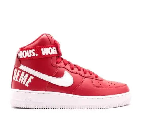 Nike Air Force 1 High Supreme Red  Sneaker  – New with Tag and Box Metroutfits