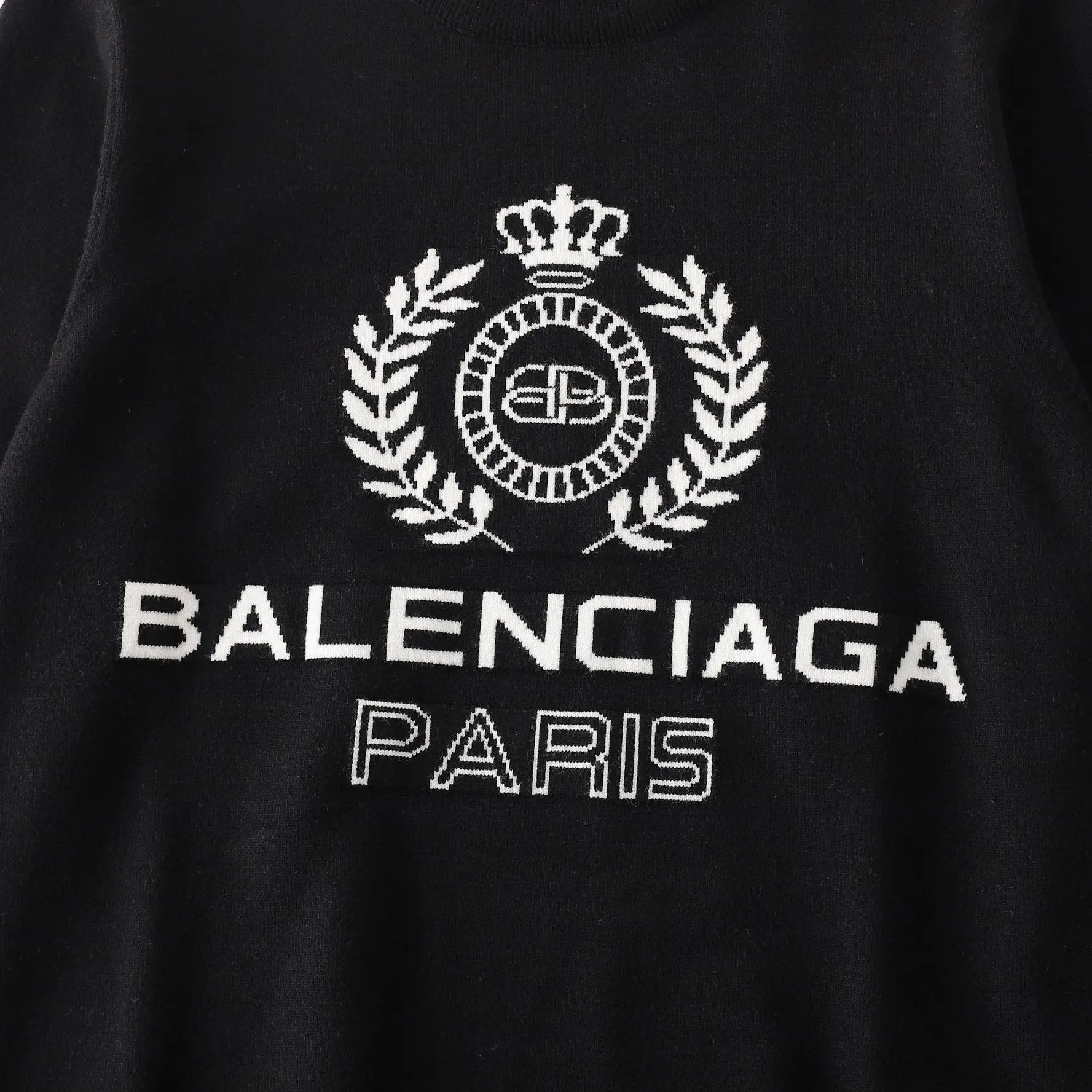 Balenciaga Men's Black Designer Sweatshirt Metroutfits