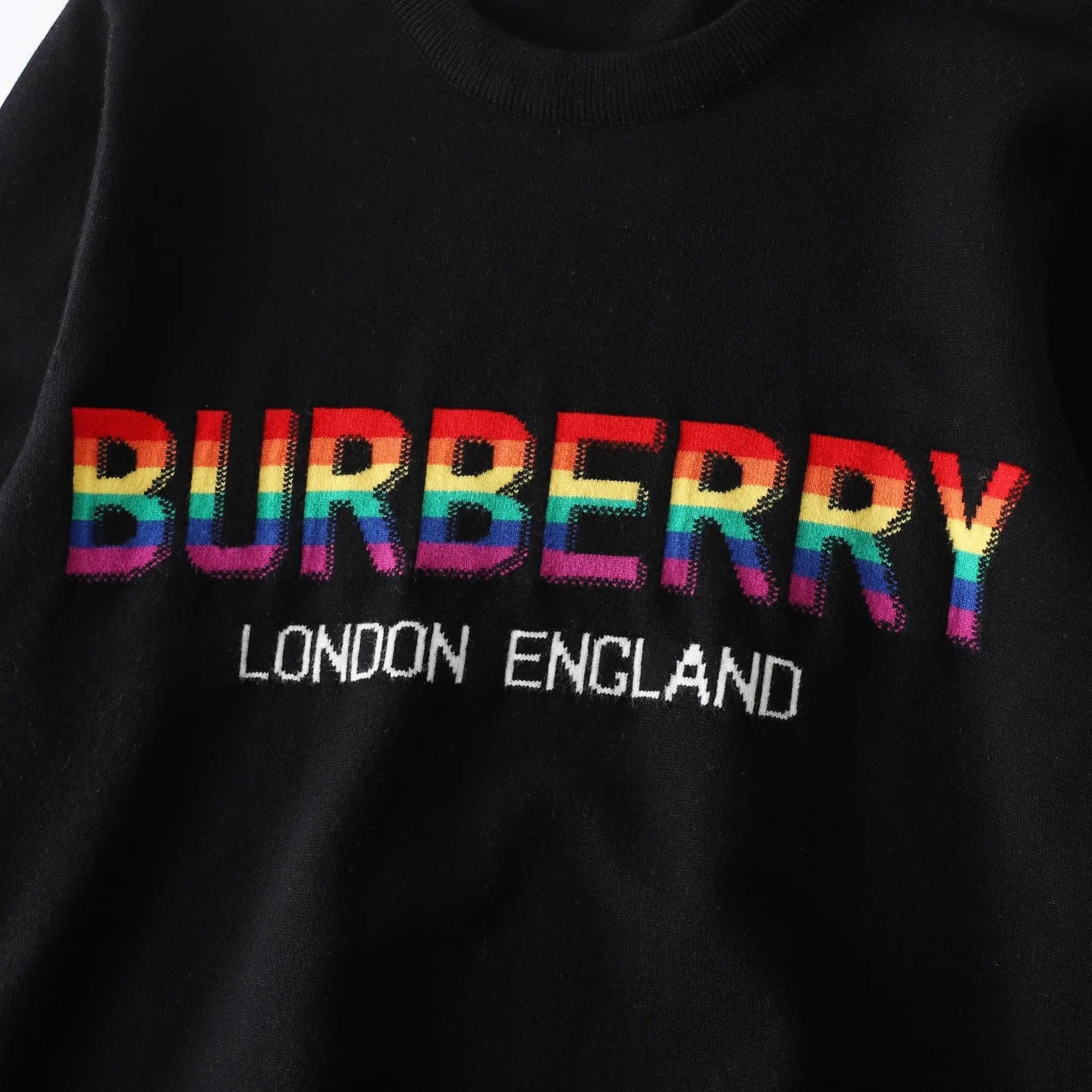 Burberry Men's Black Sweatshirt with Logo Metroutfits