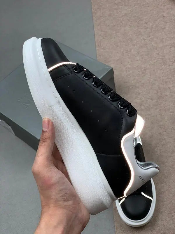 Alexander McQueen Oversize Iconic Men's Sneaker Black White Metroutfits