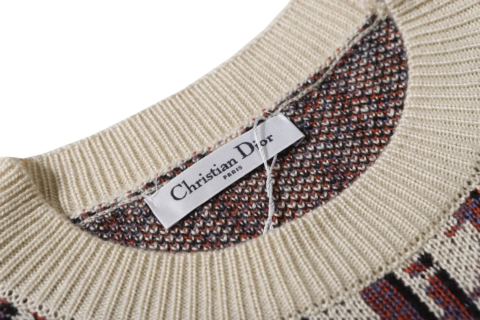 Dior Men's Brown and Off-White Designer Sweatshirt Metroutfits