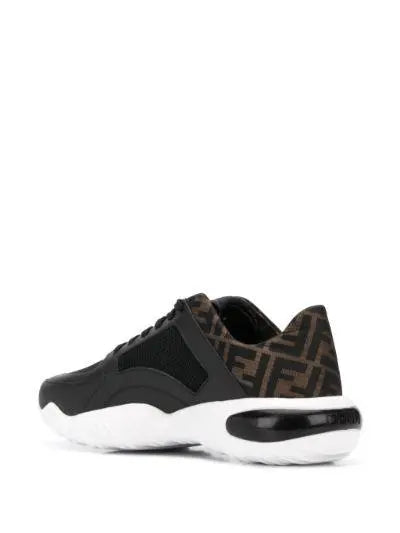 Fendi jacquard FF motif running sneakers - chic tread
