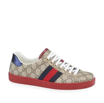 Gucci Ace GG Met Bijen Beige Sneakers – New with Tag and Original Box Metroutfits