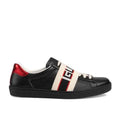 Gucci Ace W/Stripe Black Sneakers Metroutfits