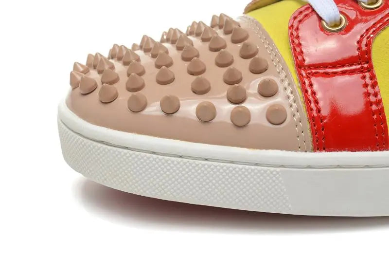Christian Louboutin Men's Sneaker Yellow Red Metroutfits