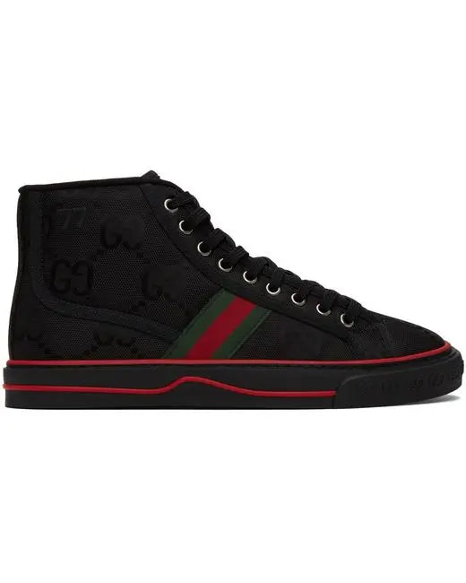 Gucci Ace Mid-Top Unisex Sneakers With GG Supreme Print Metroutfits