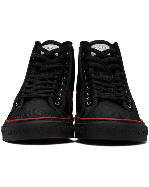 Gucci Ace Mid-Top Unisex Sneakers With GG Supreme Print Metroutfits