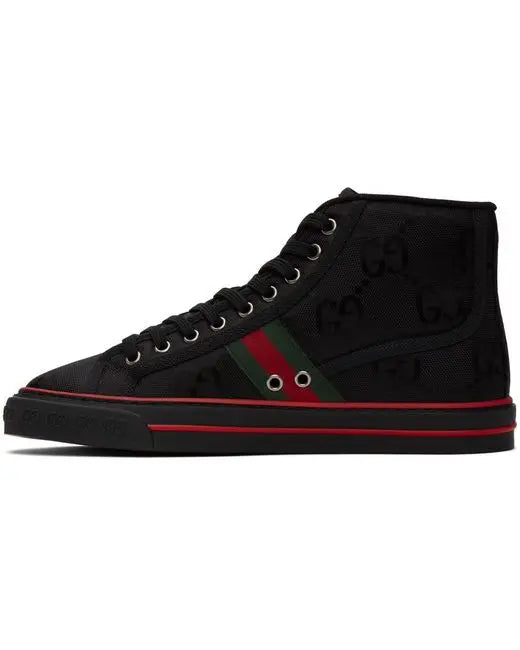 Gucci Ace Mid-Top Unisex Sneakers With GG Supreme Print Metroutfits
