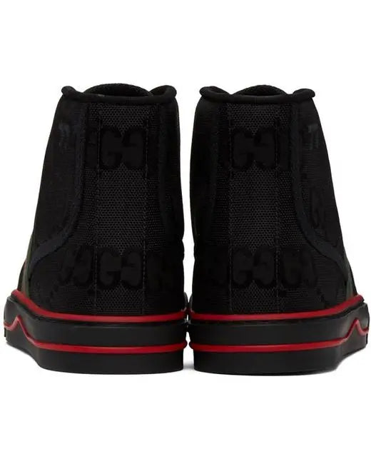 Gucci Ace Mid-Top Unisex Sneakers With GG Supreme Print Metroutfits