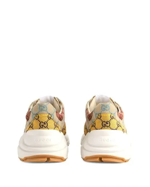 Gucci Rhyton GG Monogram Leather Unisex  Sneakers Metroutfits