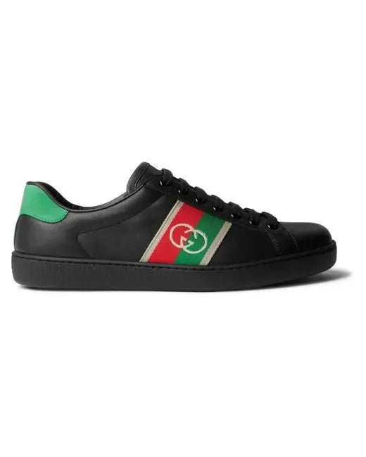 Gucci Ace Bee Embroidered Designer Unisex  Sneakers Metroutfits