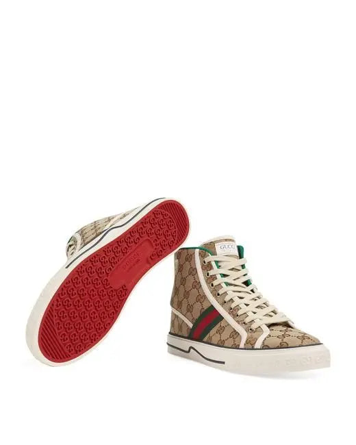 Gucci Ace GG Supreme Mid-Top Unisex Sneakers Metroutfits