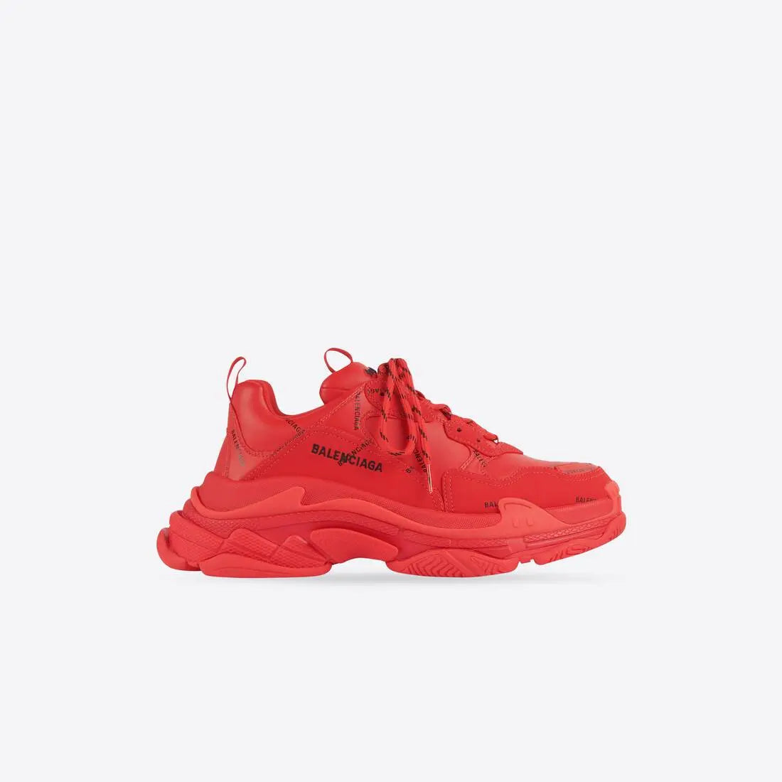 Balenciaga Triple S Allover Logo Chunky Sneakers Men & Women Metroutfits