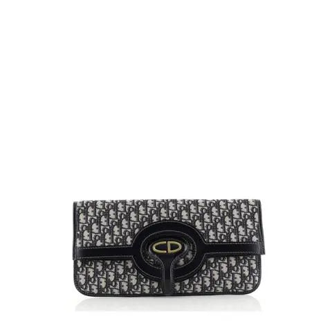 Christian Dior Clutch Bag – Oblique Canvas Foldover Metroutfits