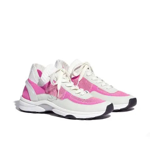 Chanel Women's Sneaker Pink White Metroutfits